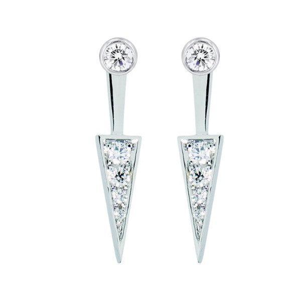 Additifs boucle d'oreilles en or blanc sertie de diamants-Boucles d'oreilles diamants-Marque:Référence: D11.24-OBMétal: Or blancTitre: 18 caratsPoids du métal: 1,00 GrType de pierre: Diamant(s)Poids: 0,13 CtForme - taille: Taille brillantCouleur: FPureté: SI1-DIAM'S- D11.24-OB-DIAM'S NC