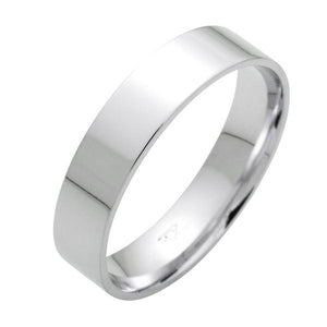 Alliance rubanen or blanc. Largeur : 5mm.-Alliance or et argent-Marque:Référence: R.5-OB 60Métal: Or blancTitre: 18 caratsPoids du métal: 4,60 GrComment choisir sa taille de doigt:cliquer pour découvrir notre guide des tailles imprimable-DIAM'S- -DIAM'S NC