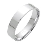 Alliance rubanen or blanc. Largeur : 5mm.-Alliance or et argent-Marque:Référence: R.5-OB 60Métal: Or blancTitre: 18 caratsPoids du métal: 4,60 GrComment choisir sa taille de doigt:cliquer pour découvrir notre guide des tailles imprimable-DIAM'S- -DIAM'S NC