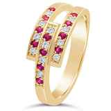 Bague en or jaune sertie de rubis et de diamants.-Bagues pierres précieuses-Marque:Référence: D9.15-BTRUMétal: Or jauneTitre: 18 caratsPoids du métal: 3,70 GrType de pierre: Rubis(s)Poids: 0,12 CtForme - taille: Taille brillantCouleur: RougeType de pierre (2): Diamant(s)Poids (2): 0,12 CtForme - taille (2): Taille brillantCouleur (2): FPureté (2): SI1Comment choisir sa taille de doigt:cliquer pour découvrir notre guide des tailles imprimable-DIAM'S- -DIAM'S NC