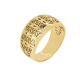 Bague fleur de vie en or jaune 18 carats.-Bagues or et argent-Marque:Référence: L0.4Métal: Or jauneTitre: 18 caratsPoids du métal: 5,00 GrComment choisir sa taille de doigt:cliquer pour découvrir notre guide des tailles imprimable-DIAM'S- L0.4-DIAM'S NC