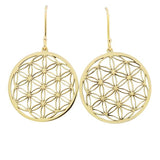 Boucles d'oreilles Fleur de vie en or jaune.-Boucles d'oreilles or et argent-Marque:Référence: L6.13Métal: Or jauneTitre: 18 caratsPoids du métal: 3,00 Gr-DIAM'S- -DIAM'S NC