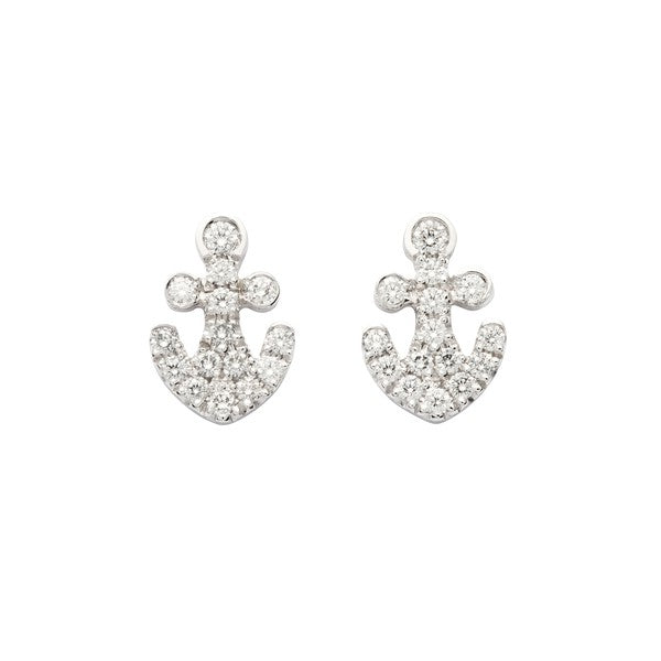 Boucles d'oreilles ancre de marine en or blanc serties de diamants-Boucles d'oreilles diamants-Marque:Référence: D6.43-OBMétal: Or blancTitre: 18 caratsPoids du métal: 1,30 GrType de pierre: Diamant(s)Poids: 0,32 CtForme - taille: Taille brillantCouleur: FPureté: SI1-DIAM'S- D6.43-OB-DIAM'S NC