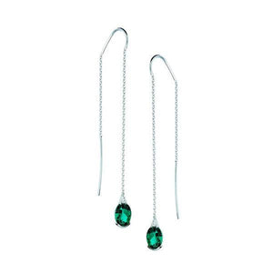 Boucles d'oreilles en or blanc sertie d'émeraude de laboratoire et de diamants.-Boucles d'oreilles pierres précieuses-Marque: Référence: D6.163-OB-EMMétal: Or blancTitre: 18 caratsPoids du métal: 1,60 GrType de pierre: Emeraude de laboratoirePoids: 2,32 CtForme - taille: Taille ovaleCouleur: VertType de pierre (2): Diamant(s)Poids (2): 0,02 CtForme - taille (2): Taille brillantCouleur (2): FPureté (2): SI1-DIAM'S- -DIAM'S NC