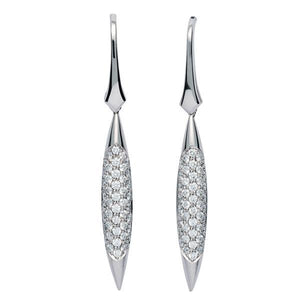 Boucles d'oreilles en or blanc serties de diamants.-Boucles d'oreilles diamants-Marque:Référence: D6.15/OBMétal: Or blancTitre: 18 caratsPoids du métal: 4,90 GrType de pierre: Diamant(s)Poids: 0,88 CtForme - taille: Taille brillantCouleur: FPureté: SI1-DIAM'S- D6.15/OB-DIAM'S NC
