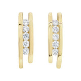 Boucles d'oreilles en or jaune serties de diamants.-Boucles d'oreilles diamants-Marque:Référence: D6.30Métal: Or jauneTitre: 18 caratsPoids du métal: 1,70 GrType de pierre: Diamant(s)Poids: 0,20 CtForme - taille: Taille brillantCouleur: FPureté: SI1-DIAM'S- D6.30-DIAM'S NC