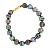 Bracelet de perles de Tahiti et fermoir en or jaune-Bracelets perle-Marque:Référence: BR-PERLE-230Métal: Or jauneTitre: 18 caratsPoids du métal: 1,00 GrType de pierre: Perle(s) de TahitiForme - taille: Cerclée-DIAM'S- -DIAM'S NC