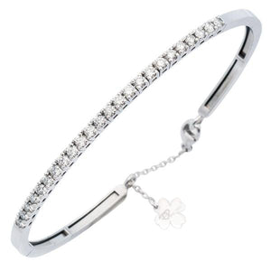 Bracelet en or blanc.-Bracelets diamants-Marque:Référence: D4.37-OBMétal: Or blancTitre: 18 caratsPoids du métal: 6,00 GrType de pierre: Diamant(s)Poids: 0,72 CtForme - taille: Taille brillantCouleur: FPureté: SI1-DIAM'S- -DIAM'S NC