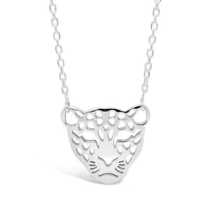 Collier Tête de panthère en argent.-Pendentifs & Colliers or et argent-Marque:Référence: L3.85-AMétal: ArgentTitre: 925Poids du métal: 2,38 Gr-DIAM'S- -DIAM'S NC