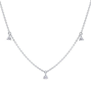 Collier en or blanc serti de – DIAM'S NC - Main Image