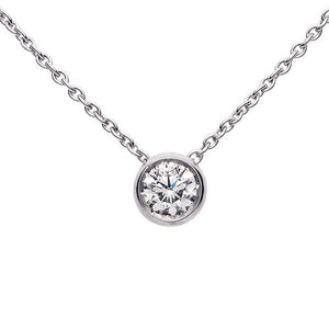 Collier en or blanc sertie d'un diamant.-Pendentifs & Colliers diamants-Marque:Référence: D3.47-OBMétal: Or blancTitre: 18 caratsPoids du métal: 2,41 GrType de pierre: Diamant(s)Poids: 0,20 CtForme - taille: Taille brillantCouleur: FPureté: SI1-DIAM'S- -DIAM'S NC