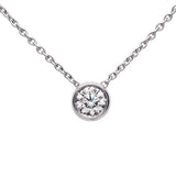 Collier en or blanc sertie d'un diamant.-Pendentifs & Colliers diamants-Marque:Référence: D3.47-OBMétal: Or blancTitre: 18 caratsPoids du métal: 2,41 GrType de pierre: Diamant(s)Poids: 0,20 CtForme - taille: Taille brillantCouleur: FPureté: SI1-DIAM'S- -DIAM'S NC