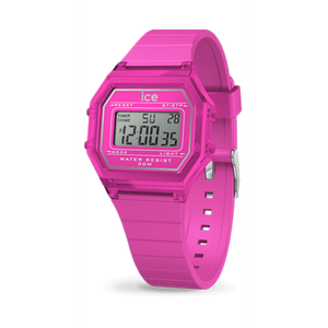 ICE digit retro - Neon pink - Clear - Small-Montres femme-Marque:Référence: 022887-ICE WATCH- -DIAM'S NC