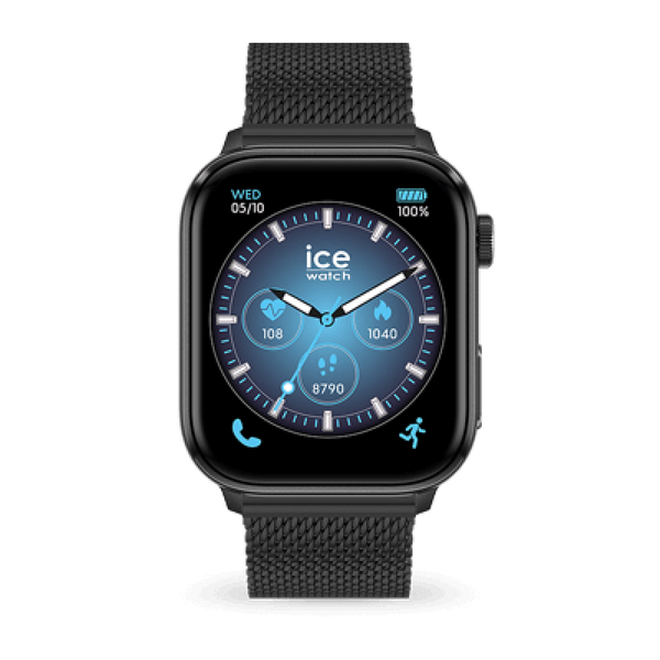 ICE smart 3.0 - Black - Milanese - 1.78 AMOLED - GPS-Montres homme-Marque:Référence: 024300-ICE WATCH- -DIAM'S NC