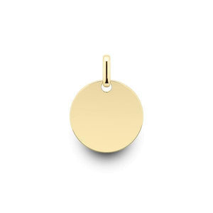 Médaille ronde en or jaune 12 mm-Pendentifs & Colliers or et argent-Marque: Référence: L3.401Métal: Or jauneTitre: 18 caratsPoids du métal: 1,00 Gr-DIAM'S- -DIAM'S NC