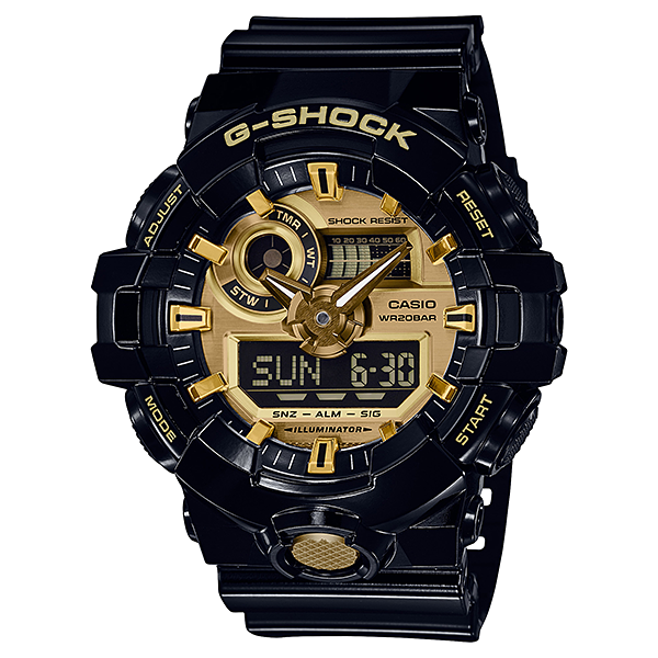 Montre G-Shock-Montres homme-Marque:Référence: GA-710GB-1AER-GSHOCK- -DIAM'S NC