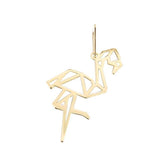 Pendentif Origami Flamant Rose en or jaune.-Pendentifs Origami-Marque:Référence: FLAMANTMétal: Or jauneTitre: 18 caratsPoids du métal: 0,90 Gr-DIAM'S- -DIAM'S NC