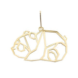 Pendentif Origami Panda en or jaune.-Pendentifs Origami-Marque:Référence: PANDAMétal: Or jauneTitre: 18 caratsPoids du métal: 1,10 Gr-DIAM'S- -DIAM'S NC