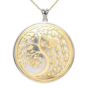 Pendentif YING et YANG en or jaune 18 carats / argent 925-Pendentifs & Colliers or et argent-Marque:Référence: L3.88-OJ-AMétal: ArgentTitre: 18 caratsPoids du métal: 13,60 Gr-DIAM'S- -DIAM'S NC