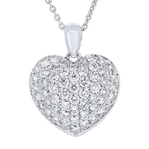 Pendentif coeur en or blanc serti de diamants-Pendentifs & Colliers diamants-Marque:Référence: D3.26-OBMétal: Or blancTitre: 18 caratsPoids du métal: 4,70 GrType de pierre: Diamant(s)Poids: 1,43 CtForme - taille: Taille brillantCouleur: FPureté: SI1-DIAM'S- -DIAM'S NC