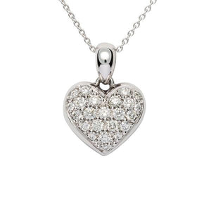 Pendentif coeur en or blanc serti de diamants.-Pendentifs & Colliers diamants-Marque:Référence: 3.763-OBMétal: Or blancTitre: 18 caratsPoids du métal: 2,80 GrType de pierre: Diamant(s)Poids: 0,49 CtForme - taille: Taille brillantCouleur: FPureté: SI1Type de pierre (2): Diamant(s)Poids (2): 0,30 CtForme - taille (2): Taille brillantCouleur (2): FPureté (2): SI1-DIAM'S- -DIAM'S NC