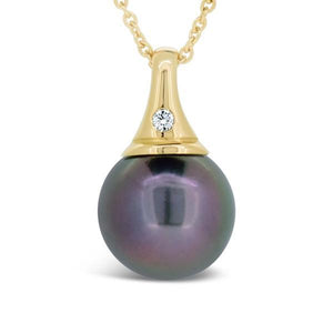 Pendentif en or jaune serti d'un diamant et d'une perle de Tahiti.-Pendentifs & Colliers perle et diamants-Marque:Référence: 3.311-BT-174Métal: Or jauneTitre: 18 caratsPoids du métal: 0,50 GrType de pierre: Perle(s) de TahitiType de pierre (2): Diamant(s)Poids (2): 0,20 CtForme - taille (2): Taille brillantCouleur (2): FPureté (2): SI1-DIAM'S- 3.311-BT-174-DIAM'S NC