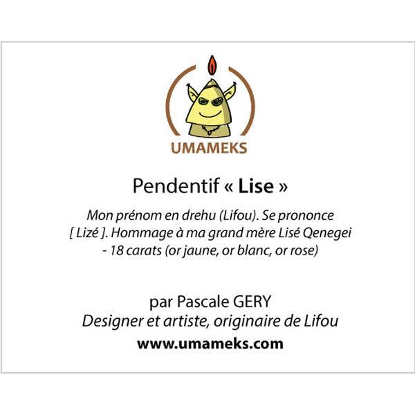 Pendentif flèche LISE Pascale GERY en or jaune-Pendentifs flèche faitière-Marque:Référence: L5.133Métal: Or jauneTitre: 18 caratsPoids du métal: 0,70 Gr-UMAMEKS- L5.133-DIAM'S NC