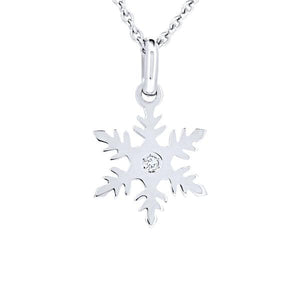 Pendentif flocon de neige en or blanc-Pendentifs & Colliers diamants-Marque:Référence: L3.125-OBMétal: Or blancTitre: 18 caratsPoids du métal: 0,80 GrType de pierre: Diamant(s)Poids: 0,01 CtForme - taille: Taille brillantCouleur: FPureté: SI1-DIAM'S- -DIAM'S NC