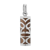 Pendentif tiki chambranle en argent bois de santal de lifou-Pendentifs Tiki-Marque:Référence: L5.99/BS/AMétal: ArgentTitre: 925Poids du métal: 0,40 Gr-DIAM'S- L5.99/BS/A-DIAM'S NC