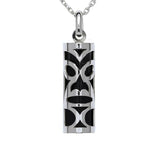 Pendentif tiki chambranle en argent corail noir du lagon-Pendentifs Tiki-Marque:Référence: L5.99/CN/AMétal: ArgentTitre: 925Poids du métal: 0,47 Gr-DIAM'S- -DIAM'S NC