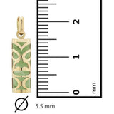 Pendentif tiki chambranle en or jaune Jade de l'île Ouen-Pendentifs Tiki-Marque:Référence: L5.99/JMétal: Or jauneTitre: 18 caratsPoids du métal: 0,83 Gr-DIAM'S- L5.99/J-DIAM'S NC