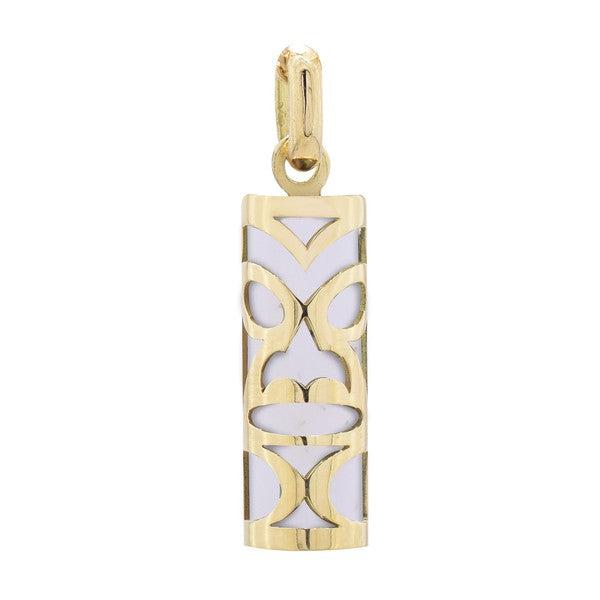 Pendentif tiki chambranle en or jaune bénitier fossilisé du lagon-Pendentifs Tiki-Marque:Référence: L5.99/BMétal: Or jauneTitre: 18 caratsPoids du métal: 0,83 GrPoids: 1,00 Ct-DIAM'S- L5.99/B-DIAM'S NC