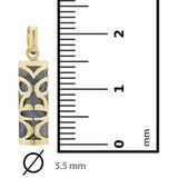Pendentif tiki chambranle en or jaune serpentine de Poro-Pendentifs Tiki-Marque:Référence: L5.99/SPMétal: Or jauneTitre: 18 caratsPoids du métal: 0,83 Gr-DIAM'S- L5.99/SP-DIAM'S NC