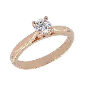Solitaire en or rose , diamant certifié GIA-Solitaires-Marque: Référence: D0.213-RO-MMétal: Or roseTitre: 18 caratsPoids du métal: 2,10 GrType de pierre: Diamant certifiéPoids: 0,40 CtForme - taille: Taille brillantCouleur: FPureté: VS2 Comment choisir sa taille de doigt:cliquer pour découvrir notre guide des tailles imprimable-DIAM'S- -DIAM'S NC
