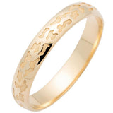 Alliance ruban bombé en or jaune. Largeur 4mm.motif léopard-Alliance or et argent-Marque:Référence: RB.4-L10.9Métal: Or jauneTitre: 18 caratsPoids du métal: 3,30 GrComment choisir sa taille de doigt:cliquer pour découvrir notre guide des tailles imprimable-DIAM'S- -DIAM'S NC