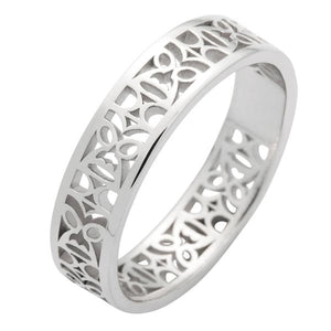 Alliance tiki en or blanc.-Alliance or et argent-Marque:Référence: D1.45-OBMétal: Or blancTitre: 18 caratsPoids du métal: 4,30 GrComment choisir sa taille de doigt:cliquer pour découvrir notre guide des tailles imprimable-DIAM'S- -DIAM'S NC