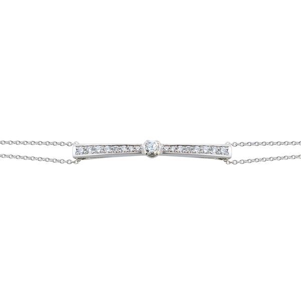 Bracelet en or blanc serti de diamants.-Bracelets diamants-Marque:Référence: D4.93-OBMétal: Or blancTitre: 18 caratsPoids du métal: 4,00 GrType de pierre: Diamant(s)Poids: 0,15 CtForme - taille: Taille brillantCouleur: FPureté: SI1Type de pierre (2): Diamant(s)Poids (2): 0,36 CtForme - taille (2): Taille brillantCouleur (2): FPureté (2): SI1-DIAM'S- -DIAM'S NC
