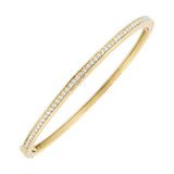 Bracelet en or jaune serti de diamants.-Bracelets diamants-Marque:Référence: D4.35Métal: Or jauneTitre: 18 caratsPoids du métal: 10,00 GrType de pierre: Diamant(s)Poids: 0,47 CtForme - taille: Taille brillantCouleur: FPureté: SI1-DIAM'S- -DIAM'S NC