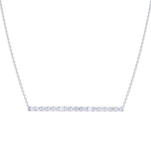 Collier en or blanc serti de diamants-Pendentifs & Colliers diamants-Marque:Référence: D3.188-OBMétal: Or blancTitre: 18 caratsPoids du métal: 1,90 GrType de pierre: Diamant(s)Poids: 0,16 CtForme - taille: Taille brillantCouleur: FPureté: SI1-DIAM'S- -DIAM'S NC