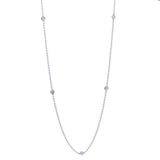 Collier en or blanc serti de diamants..-Pendentifs & Colliers diamants-Marque:Référence: COL-5BT-OBMétal: Or blancTitre: 18 caratsPoids du métal: 2,30 GrType de pierre: Diamant(s)Poids: 0,20 CtForme - taille: Taille brillantCouleur: FPureté: SI1-DIAM'S- -DIAM'S NC