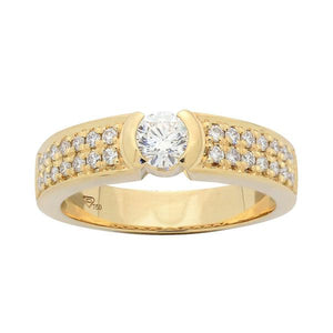 Monture de solitaire or jaune sertie de diamants.-Solitaires accompagnés-Marque:Référence: D0.16-MMétal: Or jauneTitre: 18 caratsPoids du métal: 5,60 GrType de pierre: Diamant(s)Poids: 0,28 CtForme - taille: Taille brillantCouleur: FPureté: SI1Comment choisir sa taille de doigt:cliquer pour découvrir notre guide des tailles imprimable-DIAM'S- -DIAM'S NC