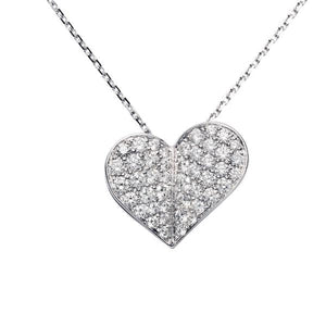 Pendentif coeur en or blanc serti de diamants-Pendentifs & Colliers diamants-Marque:Référence: D3.54/OBMétal: Or blancTitre: 18 caratsPoids du métal: 2,70 GrType de pierre: Diamant(s)Poids: 0,90 CtForme - taille: Taille brillantCouleur: FPureté: SI1-DIAM'S- -DIAM'S NC