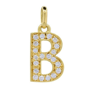 Pendentif en or jaune lettre B et diamants-Pendentifs & Colliers diamants-Marque:Référence: B-BTMétal: Or jauneTitre: 18 caratsPoids du métal: 1,30 GrType de pierre: Diamant(s)Poids: 0,20 CtForme - taille: Taille brillantCouleur: FPureté: SI1-DIAM'S- -DIAM'S NC