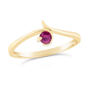 Solitaire en or jaune serti d'un – DIAM'S NC - Main Image